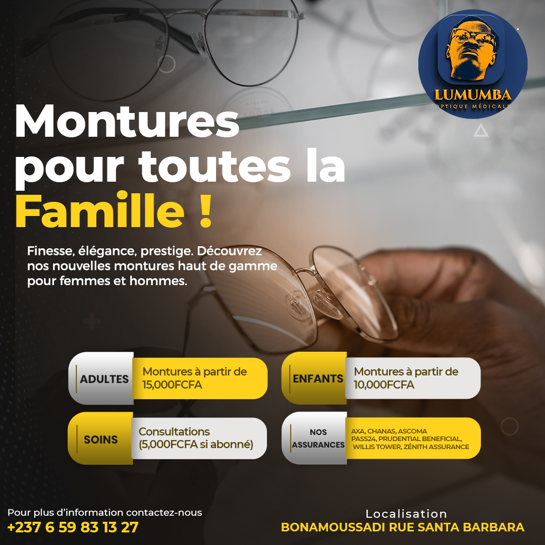 Lumumba Optique - Publicité