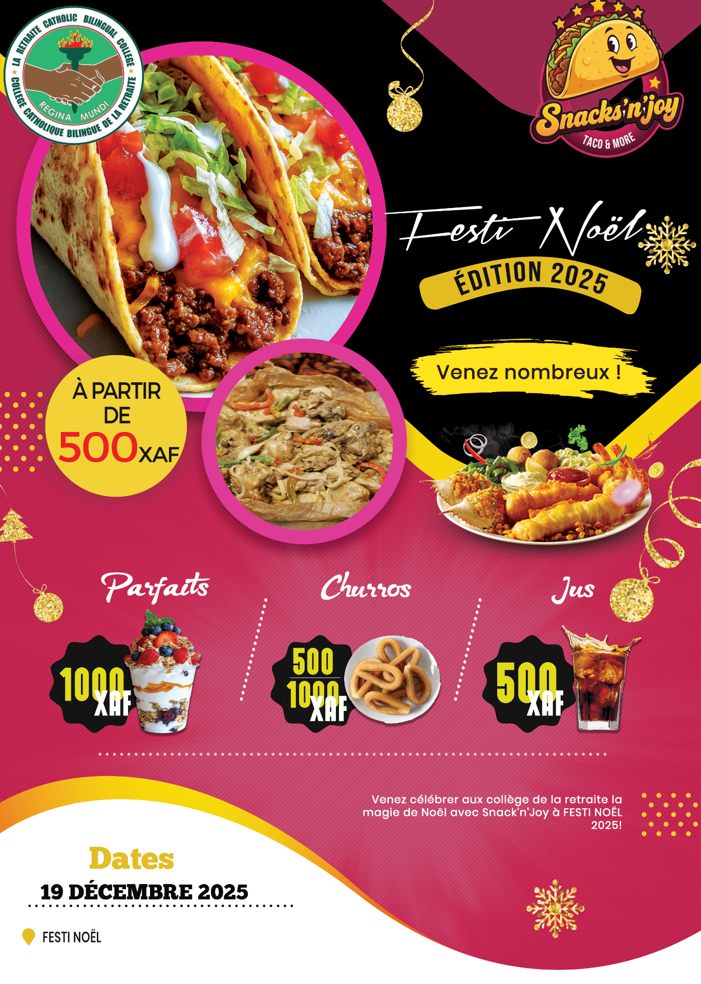 Snack'n'Joy - Menu Festi Noël