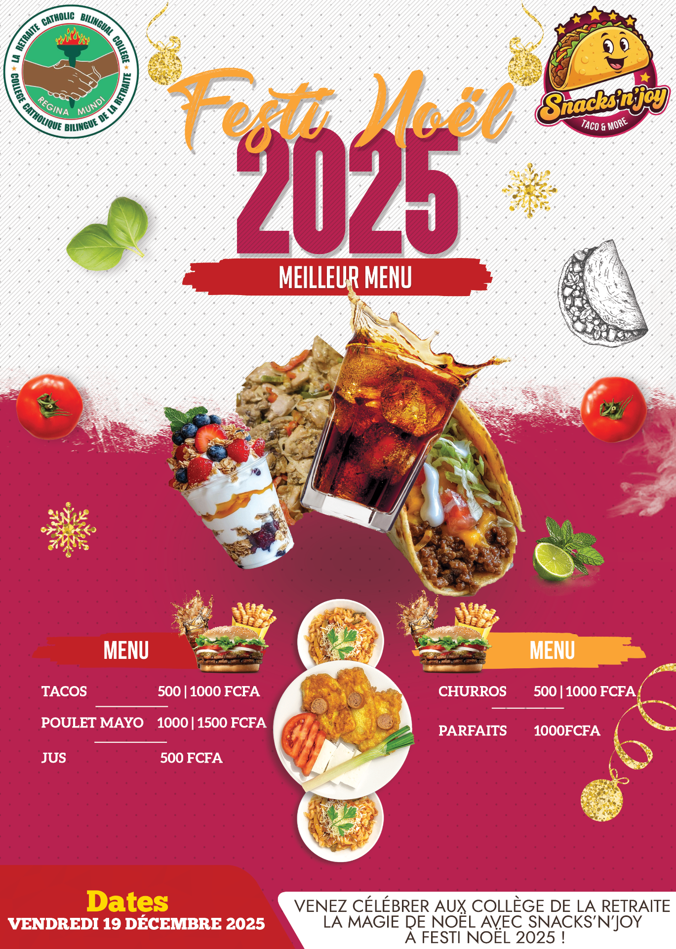 Snack'n'Joy - Festi Noël Menu